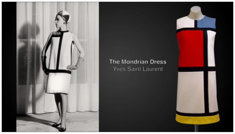 Một thiết kế váy suông của Yves Saint Laurent